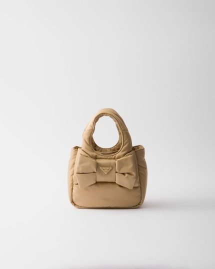 Padded Re-Nylon Mini-Bag With Bow