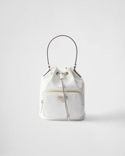 Prada Duet Naplak Patent Leather Bucket Bag