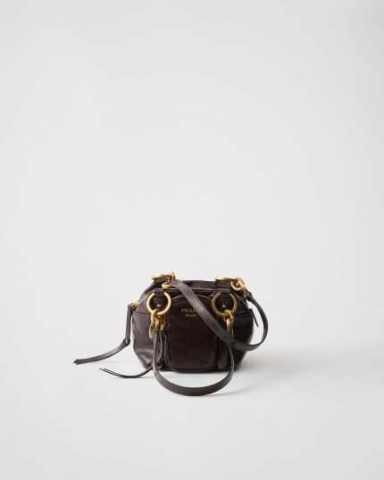 Prada Dangle Leather Top-Handle Mini-Bag
